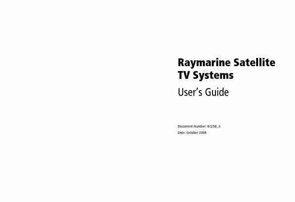 Raymarine Satellite TV System Satellite TV Systems-page_pdf